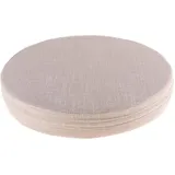 Tubayia Tragbar Runde Meditationskissen Yogakissen 40x10cm Yoga Sitzkissen für Haus Büro Reise (Beige)