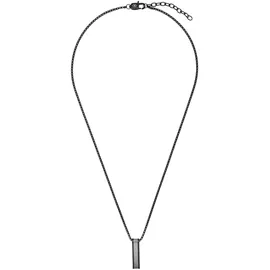 Tom Tailor Kette mit Anhänger Edelstahl Schwarz