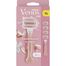 Gillette Venus Comfortglide Spa Breeze Rasierer + 4 Rasierklingen