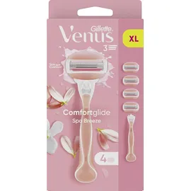 Gillette Venus Comfortglide Spa Breeze Rasierer + 4 Rasierklingen