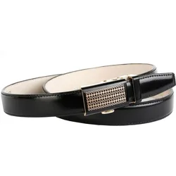 Ledergürtel ANTHONI CROWN, Damen, Gr. 100, schwarz, Leder, unifarben, Gürtel, 2,4 cm schmaler Ledergürtel in schwarz