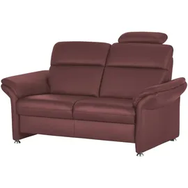 meinSofa Einzelcouch Leder 2-Sitzer Beige