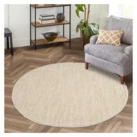 Carpet City Kurzflor Teppich Wohnzimmer Gelb - 120 cm