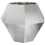 vidaXL Pflanzkübel Silber 100 x 100 x 80 cm Edelstahl