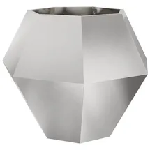 vidaXL Pflanzkübel Silber 100 x 100 x 80 cm Edelstahl