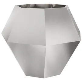 vidaXL Pflanzkübel Silber 100 x 100 x 80 cm Edelstahl
