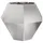 vidaXL Pflanzkübel Silber 100 x 100 x 80 cm Edelstahl