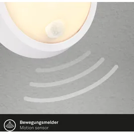 Briloner - LED Wandlampe Akku Dämmerungssensor, 20 sek. Timer, Aussenlampe, Wandleuchte Bewegungsmelder,