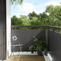 vidaXL Balkon-Sichtschutz Anthrazit 300x90 cm Poly Rattan