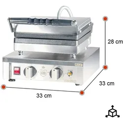 RomuxRomux® - Einfache elektrische Tisch-Elektro-Einzel-Fritteuse | Industrielle Gastronomie-Fritteuse mit Schnellaufheizung für professionelles Garen