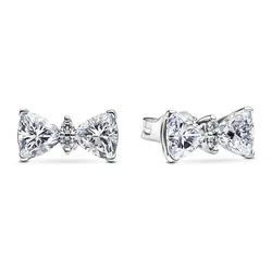 Pandora 293506C01 Damen-Ohrstecker Silber Funkelnde Schleife