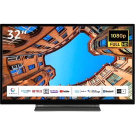 Toshiba 32LK3C63DAW 32 Zoll Fernseher/Smart TV (Full HD, HDR, Alexa Built-In, Triple-Tuner, Bluetooth) - Inkl. 6 Monate HD+