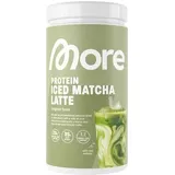 More Protein Iced Matcha Latte, 500 g Dose, Original Taste