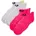 Kinder Socken bianco-pink fluo 28/30