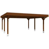 SKANHOLZ Skan Holz Carport Spessart 611 x 604 cm Nuss