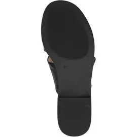 CAPRICE Damen Pantoletten aus Leder Bequem, schwarz, 37
