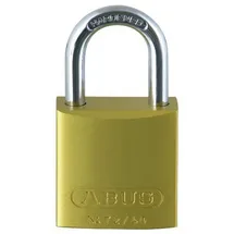 ABUS Aluminium-Vorhangschloss 72/40, gelb, 43603