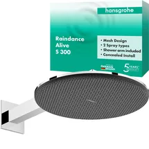 Hansgrohe Raindance Alive S Kopfbrause-Set, 2 Strahlarten, 24540000