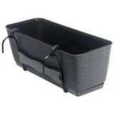 BigDean Blumenkasten 49 x 16 x 17 cm Anthrazit