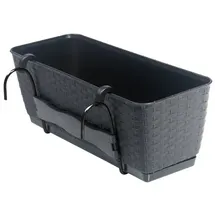 BigDean Blumenkasten 49 x 16 x 17 cm Anthrazit