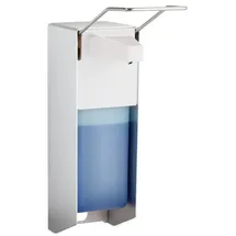 Relaxdays 2 x Eurospender 1000 ml Weiß,Silber