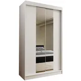 masseno Schwebetürenschrank LUCENZA 120 x 216 x 61 cm Weiß