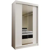 masseno Schwebetürenschrank LUCENZA 120 x 216 x 61 cm Weiß