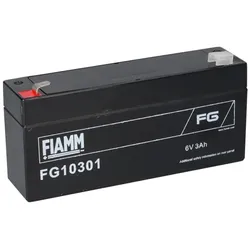 Fiamm Blei-Akku FG10301 6V 3000mAh Pb Faston 4,8mm