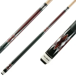 Hardy Pool Billard Queue TH-4, Billardqueue aus hochwertigem Ahornholz, Cue Länge 147 cm, 13 mm Le Pro Klebeleder, Feingewinde, Edelstahl-Joint