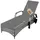 RS Trade Sonnenliege 200 x 76 x 0 cm Grau