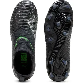 Puma Future 8 Match FG/AG JR, Unisex Fussballschuh, Puma Black-Puma Silver-Fluo Green,