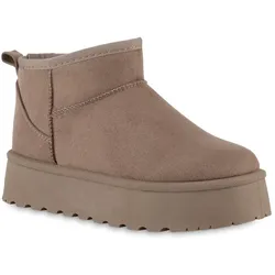 Damen Winter Boots in Khaki