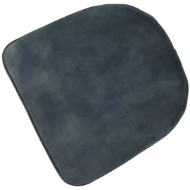 Mendler 2er-Set Esszimmerstuhl HWC-O28, Küchenstuhl Polsterstuhl Stuhl, Stoff/Textil (340g/m2) Metall ~ blau