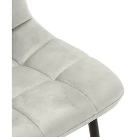 CLP 4er Set Esszimmerstühle Antibes grau