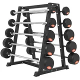 Gorilla Sports Rubber Barbell Rack, EINHEITSFARBE No Size