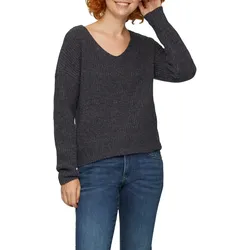 Strickpullover, in Melange Optik, Gr. M, grey/black, , 28190827-M