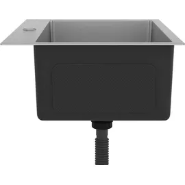 vidaXL Handgemachte Einbauspüle Edelstahl - vidaXL