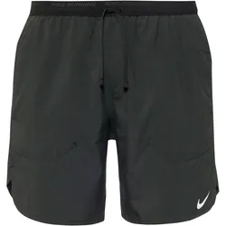 Nike Flex Stride Funktionsshorts Herren in black-black-black-reflective silv, Größe L - schwarz