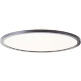 Lightbox LED Deckenaufbau-Paneel | Ø 42 cm | Wand- & Deckenpanel mit Memory Funktion & Nachtlicht & Timer | dimmbar per Fernbedienung | CCT | 2900 lm | 3000-6500 K | aus Kunststoff in Schwarz/Weiß
