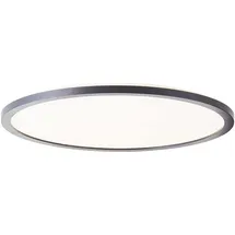 Lightbox LED Deckenaufbau-Paneel | Ø 42 cm | Wand- & Deckenpanel mit Memory Funktion & Nachtlicht & Timer | dimmbar per Fernbedienung | CCT | 2900 lm | 3000-6500 K | aus Kunststoff in Schwarz/Weiß
