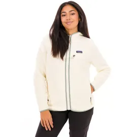 Patagonia Retro Pile Hoody Natural/ white/Ellwood Green