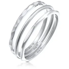 Elli Ring 925 Sterling Silber Ring Set in Silber | Gr.: 58