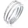 Elli Ring 925 Sterling Silber Ring Set in Silber | Gr.: 58