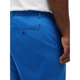 Tommy Hilfiger Big & Tall Chinoshorts "BT-DENTON 9.5 ESS TWILL-B", Herren, Gr. 48, N-Gr, blau orbit, Web, Obermaterial: 97% Baumwolle, 3% Elasthan, TOMMY HILFIGER BIG & TALL, ca. Mitte Knie, Hosen Chinoshorts, Twill, slim fit, Große Größen