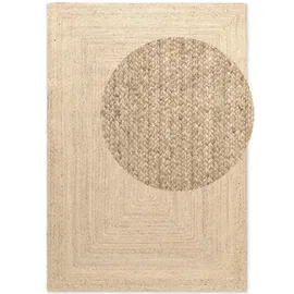 HANSE HOME Teppich HANSE HOME "Sharmila Juteteppich", beige (natur weiß), B:60cm H:9mm L:90cm, Jute, Teppiche, Teppich, 100% Jutefaser, Natur, Wohnzimmer, Esszimmer, Flur, Boho, Skandi