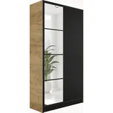 kier furniture Drehtürenschrank Eden 105 x 205 x 39 cm Hellbraun/Schwarz