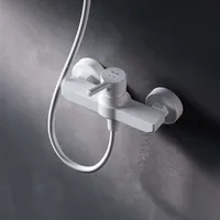 Duscharmatur Einhebel Brausebatterie Armatur Mischbatterie Brausearmatur Brausebatterie Wasserhahn Bad Mischbatterie Dusche AM.PM, Weiss