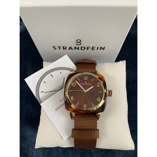 STRANDFEIN Uhr Horn-Optik Quarzwerk Modeschmuck