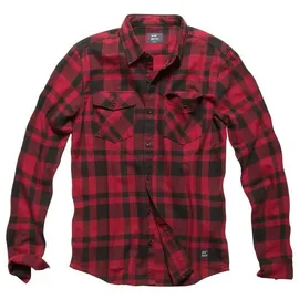 Vintage Industries Austin Langarmhemd Rot S
