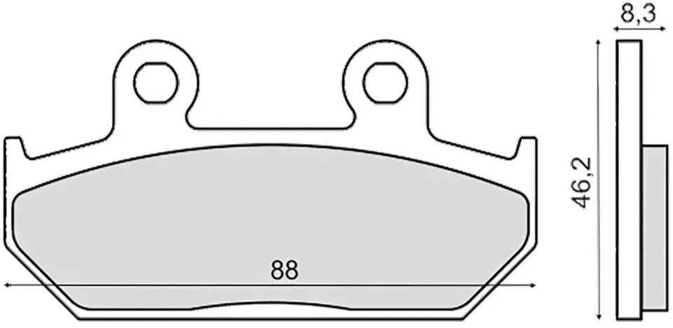 Rms Honda Rs 125r 225103173 Sinterbremsbeläge - Multicolor - One Size